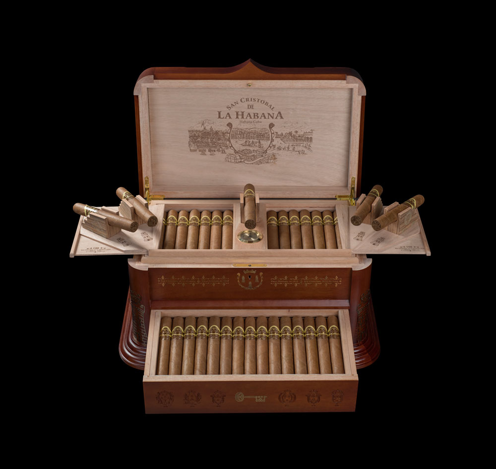 Anlässlich des 500. Geburtstages der Stadt Havanna im Jahr 2019 wurde dieser Humidor mit 100 Zigarren der Marke San Cristóbal de la Habana in einer Auflage von 500 Stück herausgebracht.