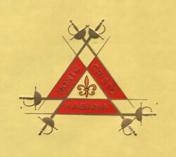 Schlicht und elegant: sechs gekreuzte Schwerter, in der Mitte die Lilie.