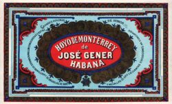 Im Lauf der Zeit wurde das Logo der Marke Hoyo de Monterrey mehrmals umgestaltet.