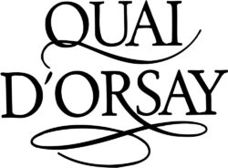 Der Schriftzug der Marke Quai-d'Orsay, auch dieser wird als Logo verwendet. Schlicht und trotzdem wunderschön.