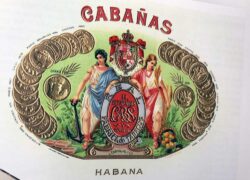 El logo de la marca Cabañas. Cabañas, una de las marcas más antiguas de La Habana que lamentablemente no sobrevivió.