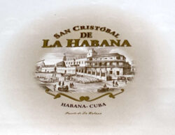 Auf der Vista der Marke San Cristóbal de la Habana finden sich Abbildungen bedeutender Bauwerke Havannas.